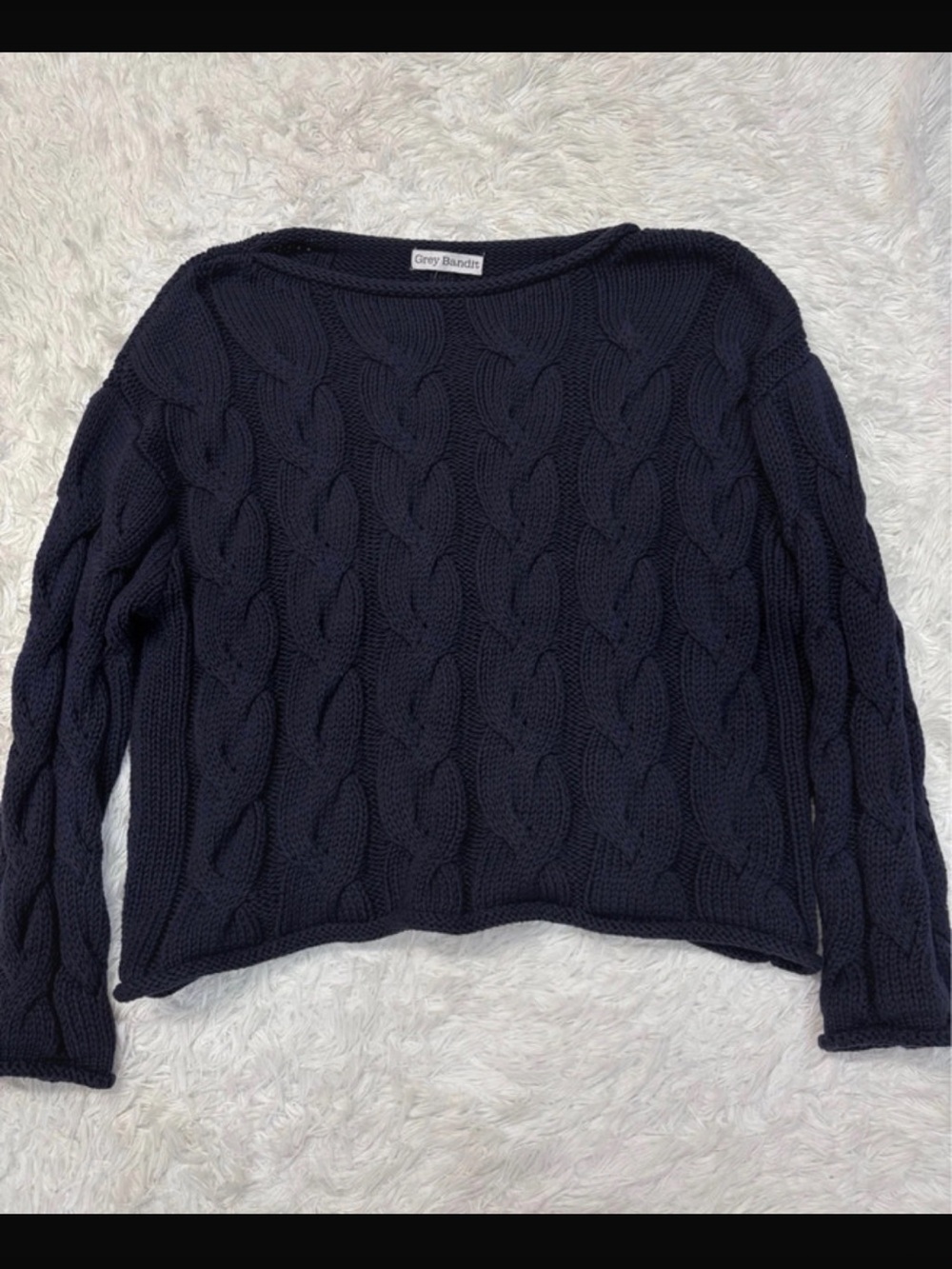 Grey bandit better days sweater size small